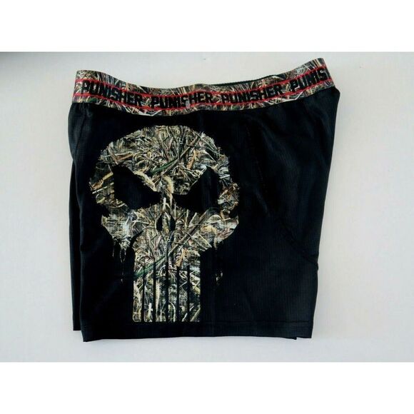 Marvel The Punisher Men's Sz Medium Black Boxer Brief Underwear - Picture 2 of 6